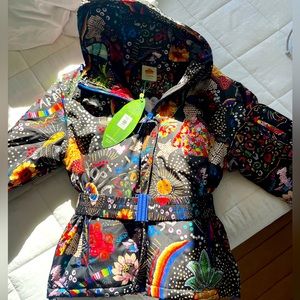 FarmRio Black Borogodo Ski Jacket Size S *NEW with tags!*